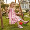 image:imageGINFIVE Toddler Girls Dress Shoes Little Girls Mary Janes Ballerina Flats Shoes ToddlerGa01pink