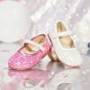 image:imageGINFIVE Toddler Girls Dress Shoes Little Girls Mary Janes Ballerina Flats Shoes ToddlerGa01white