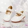 image:imageGINFIVE Toddler Girls Dress Shoes Little Girls Mary Janes Ballerina Flats Shoes ToddlerGa01white