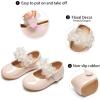 image:imageGINFIVE Toddler Girls Dress Shoes Little Girls Mary Janes Ballerina Flats Shoes ToddlerGa08nude