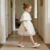 image:imageGINFIVE Toddler Girls Dress Shoes Little Girls Mary Janes Ballerina Flats Shoes ToddlerGa08white