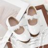 image:imageGINFIVE Toddler Girls Dress Shoes Little Girls Mary Janes Ballerina Flats Shoes ToddlerGa09white