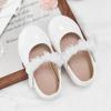 image:imageGINFIVE Toddler Girls Dress Shoes Little Girls Mary Janes Ballerina Flats Shoes ToddlerGa09white