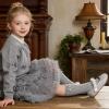 image:imageGINFIVE Toddler Girls Dress Shoes Little Girls Mary Janes Ballerina Flats Shoes ToddlerGa10silver