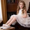 image:imageGINFIVE Toddler Girls Dress Shoes Little Girls Mary Janes Ballerina Flats Shoes ToddlerGa11white