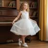 image:imageGINFIVE Toddler Girls Dress Shoes Little Girls Mary Janes Ballerina Flats Shoes ToddlerGa11white