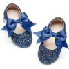 image:imageGINFIVE Toddler Girls Dress Shoes Little Girls Mary Janes Ballerina Flats Shoes ToddlerL06blue