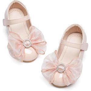 image:imageGINFIVE Toddler Girls Dress Shoes Little Girls Mary Janes Ballerina Flats Shoes ToddlerGg15nude