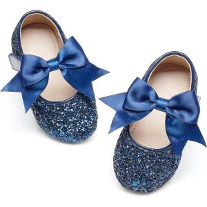 image:imageGINFIVE Toddler Girls Dress Shoes Little Girls Mary Janes Ballerina Flats Shoes ToddlerL06blue