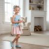 image:imageGINFIVE Toddler Girls Dress Shoes Mary Janes Ballerina Flats for Girls Shoes ToddlerGa07blue