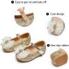 image:imageGINFIVE Toddler Girls Dress Shoes Mary Janes Ballerina Flats for Girls Shoes ToddlerGa07gold
