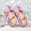 image:imageGINFIVE Toddler Girls Dress Shoes Mary Janes Ballerina Flats for Girls Shoes ToddlerGa07purple