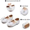 image:imageGINFIVE Toddler Girls Dress Shoes Mary Janes Ballerina Flats for Girls Shoes ToddlerGa07white