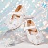 image:imageGINFIVE Toddler Girls Dress Shoes Mary Janes Ballerina Flats for Girls Shoes ToddlerGa07white