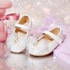 image:imageGINFIVE Toddler Girls Dress Shoes Mary Janes Ballerina Flats for Girls Shoes ToddlerGa12white