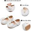 image:imageGINFIVE Toddler Girls Dress Shoes Mary Janes Ballerina Flats for Girls Shoes ToddlerGa12white