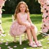 image:imageGINFIVE Toddler Girls Dress Shoes Mary Janes Ballerina Flats for Girls Shoes ToddlerGa13light Pink