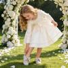 image:imageGINFIVE Toddler Girls Dress Shoes Mary Janes Ballerina Flats for Girls Shoes ToddlerGa13silver