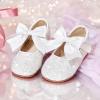 image:imageGINFIVE Toddler Girls Dress Shoes Mary Janes Ballerina Flats for Girls Shoes ToddlerGa13white