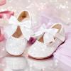 image:imageGINFIVE Toddler Girls Dress Shoes Mary Janes Ballerina Flats for Girls Shoes ToddlerGa13white