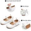 image:imageGINFIVE Toddler Girls Dress Shoes Mary Janes Ballerina Flats for Girls Shoes ToddlerGa14white