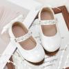 image:imageGINFIVE Toddler Girls Dress Shoes Mary Janes Ballerina Flats for Girls Shoes ToddlerGa14white