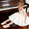 image:imageGINFIVE Toddler Girls Dress Shoes Mary Janes Ballerina Flats for Girls Shoes ToddlerGa14white