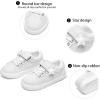 image:imageGINFIVE Toddler Girls Sneakers Little Girls Slip On Shoes Glitter Sneakers ToddlerGm13white