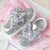 image:imageGINFIVE Toddler Girls Sneakers Little Girls Slip On Shoes Glitter Sneakers ToddlerGm14silver