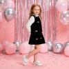 image:imageGINFIVE Toddler Girls Sneakers Little Girls Slip On Shoes Glitter Sneakers ToddlerGm14white