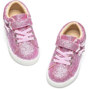 image:imageGINFIVE Toddler Girls Sneakers Little Girls Slip On Shoes Glitter Sneakers ToddlerGm11pink
