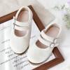 image:imageGINFIVE Toddler Girls Dress Shoes Mary Janes Ballerina Flats for Girls Shoes ToddlerGa05white