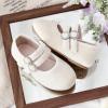 image:imageGINFIVE Toddler Girls Dress Shoes Mary Janes Ballerina Flats for Girls Shoes ToddlerGa05white