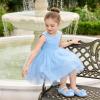 image:imageGINFIVE Toddler Girls Dress Shoes Mary Janes Ballerina Flats for Girls Shoes ToddlerGa06blue