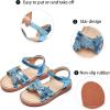 image:imageGINFIVE Toddler Girls Sandals Girls Toddler Sandals Little Girls Kids ShoesGg56blue