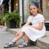image:imageGINFIVE Toddler Girls Sandals Girls Toddler Sandals Little Girls Kids ShoesGg56blue