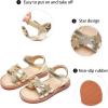 image:imageGINFIVE Toddler Girls Sandals Girls Toddler Sandals Little Girls Kids ShoesGg56gold