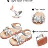 image:imageGINFIVE Toddler Girls Sandals Girls Toddler Sandals Little Girls Kids ShoesGg57silver