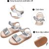 image:imageGINFIVE Toddler Girls Sandals Little Girls Kids Summer Shoes Toddler SandalsGf361silver