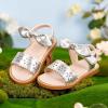 image:imageGINFIVE Toddler Girls Sandals Little Girls Kids Summer Shoes Toddler SandalsGf361silver