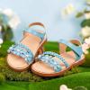 image:imageGINFIVE Toddler Girls Sandals Little Girls Kids Summer Shoes Toddler SandalsGn04light Blue