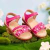 image:imageGINFIVE Toddler Girls Sandals Little Girls Kids Summer Shoes Toddler SandalsGn04rose Red
