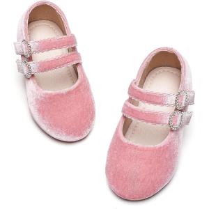 image:imageGINFIVE Toddler Girls Dress Shoes Mary Janes Ballerina Flats for Girls Shoes ToddlerGa05pink