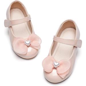 image:imageGINFIVE Toddler Girls Dress Shoes Mary Janes Ballerina Flats for Girls Shoes ToddlerGa06pink