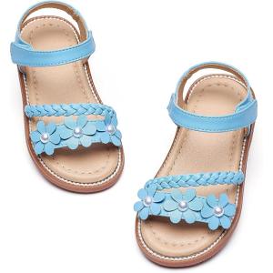 image:imageGINFIVE Toddler Girls Sandals Little Girls Kids Summer Shoes Toddler SandalsGn04light Blue