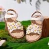 image:imageGINFIVE Toddler Girls Sandals Girls Toddler Sandals Little Girls Kids ShoesGg55white