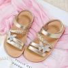 image:imageGINFIVE Toddler Girls Sandals Girls Toddler Sandals Little Girls Kids ShoesGg58gold