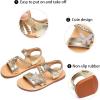 image:imageGINFIVE Toddler Girls Sandals Girls Toddler Sandals Little Girls Kids ShoesGg58gold