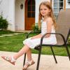 image:imageGINFIVE Toddler Girls Sandals Girls Toddler Sandals Little Girls Kids ShoesGg58white