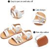 image:imageGINFIVE Toddler Girls Sandals Girls Toddler Sandals Little Girls Kids ShoesGg58white